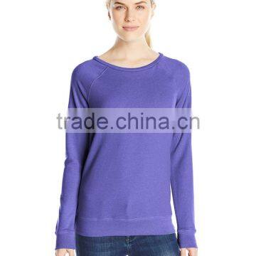 Women's Lightweight French terry Heathered super soft sweater