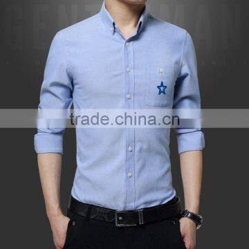 Fancy Non Iron Slim Fit Button Down Oxford Dress Shirt photo-3