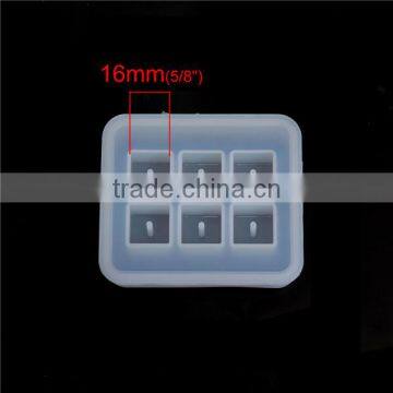 Silicone Resin Mold Rectangle White 82mm x 71mm photo-2