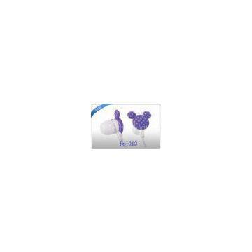 Cute Promotional Radio Fashion In Ear Earphone / Earbuds for girls