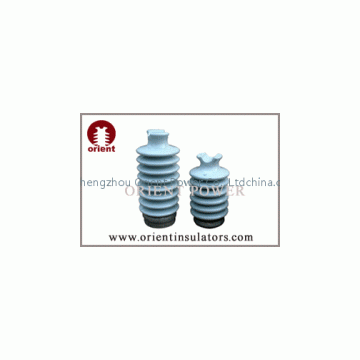 White color porcelain line post insulator