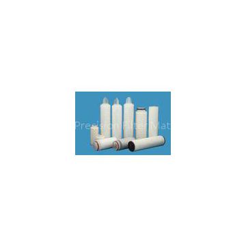 Chemical PP Pleated industrial filter cartridges , membrane filter cartridges