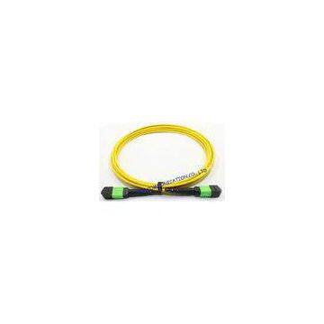 LSZH Jacket FTTX 12 Core Fiber Optic Patch Cord , Fiber Optic Jumper