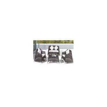 Brown BBQ Rattan Garden Furniture Sofa Sets with Aluminum Frame