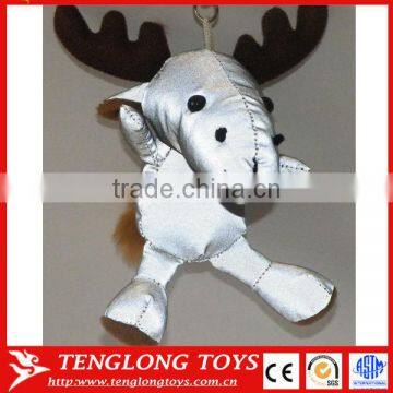 New material stuffed deer shape plush reflective toys