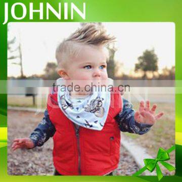 New Design Fashion 100% Organic Muslin Baby Bandana Drool Bibs photo-6