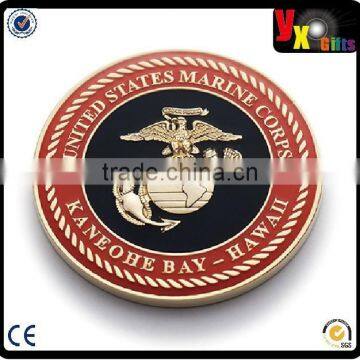 cars logo/USA Army Department Challenge Coin/Golden Coin with Customized Logo