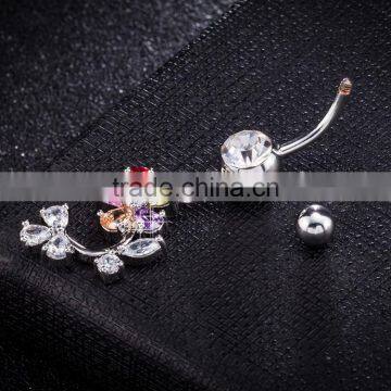 Button Wholesale Body Jewelry Gem Belly Ring photo-3