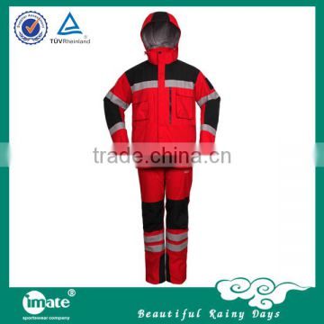 Colorful plastic rainsuit for rainy day