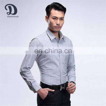 Breathable work spandex polyester long sleeve mens shirt