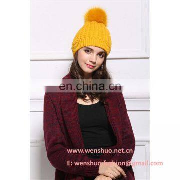 Beanie Bobble Fall Winter Hat For Ladies