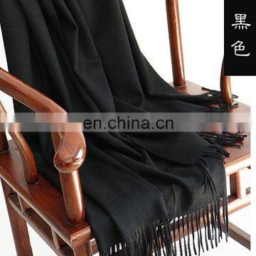 2017 High Quality Plain Color Pure Cashmere Scarf Wholesale photo-3