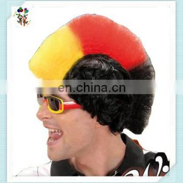 Patriotic National Flag Colors Sports Fan Party Synthetic Wigs HPC-0021