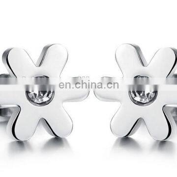 Fresh delicate sterling silver daisy stud earring factory wholesale jewelry