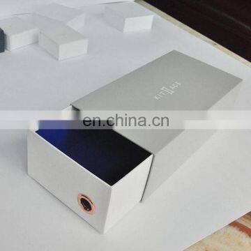 Professional Manufacturer Customized Gray Hardcover Drawer Box With Logo Printing,cardboard Smartphone Packaging Box photo-2