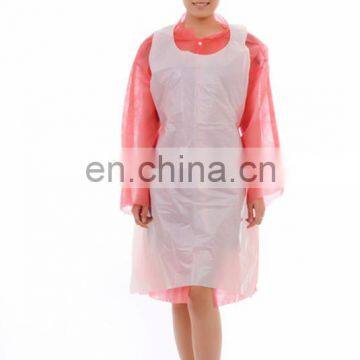 disposable blocked PE waterproof apron