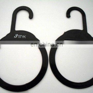 Black plastic hanger hook