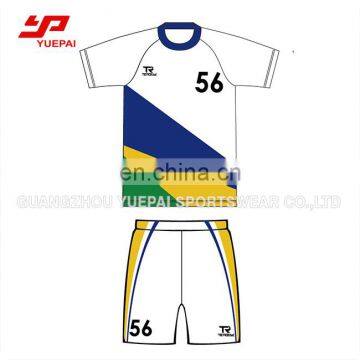 Full over sublimation digital printing soccer jersey custom team name soccer uniform