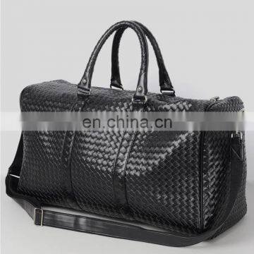 PU leather custom duffle bag raxine fake