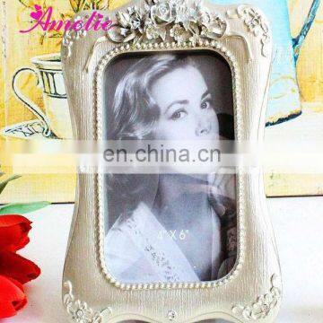 A0123 wholesale resin Classic European Style silver picture frame 6*4