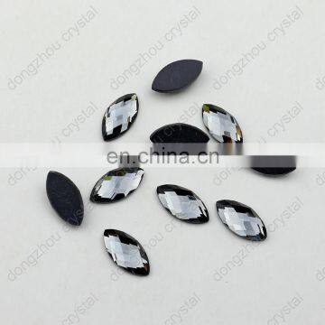 DZ-1034 flat back glass rhinestones for jewelring making