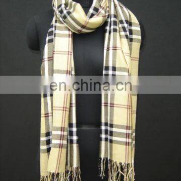 (Super Deal) Viscose Check Stole