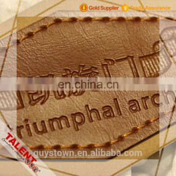Custom Private Fashion Design Stitching Leather Patch Label For Garment photo-5