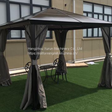 Aluminum Sunlight Board Garden Gazebo Metal Type Pavilion Park Leisure Tent