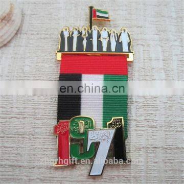 2017 Wholesale Custom Design Magnetic Lapel Pin UAE National Day Gifts