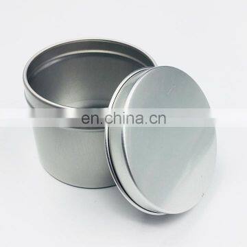 Custom printed round travel candle large aluminum tins