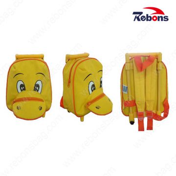 Animal Shaped Duck Wheels School Bags for Kindergarten