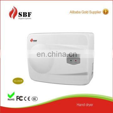 Low noise electric automatic alike hand dryer on wall