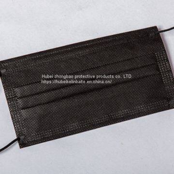 Disposable non-woven four layer pure black activated carbon mask