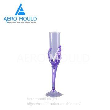 Customized Plastic Red Wine Glass Mould For Halloween