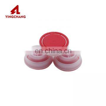 Factory high quality diameter 32mm/42mm plastic stretch cover/lid/cap for tin cans