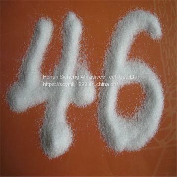 Sand for sandblasting purpose 46# white fused alumina