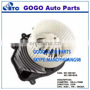 High Quality Car Air Conditioner Heater Blower Motor for AUDI ,VW ,SKODA 8D1 820 021/8D1 820 021B