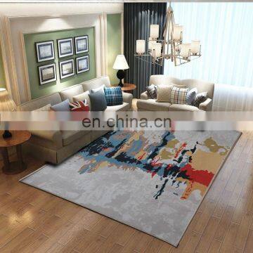 Household modern living room artificial turf custom printed carpet