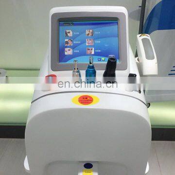 532nm/1064nm nozzle long pulse nd yag laser tattoo removal machine with 8 inches display