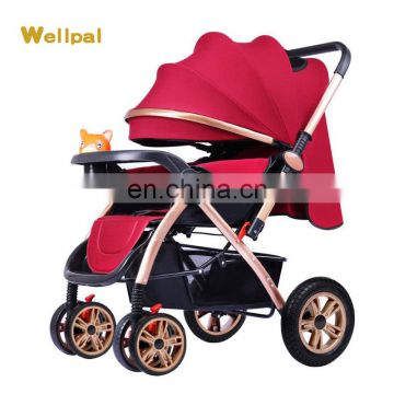 aluminum alloy classic baby strollers pram portable light weight deluxe baby stroller