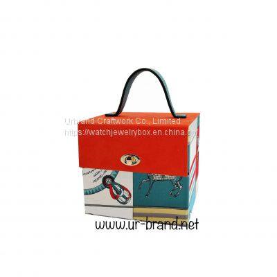 Creative Gift Box Candy Box Wedding Double Deck Companion Gift Box Portable Box Suitcase Suitcase Set With Handle photo-2