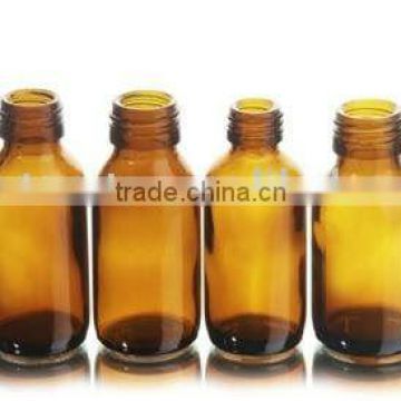 Amber Medicine Glass Bottle