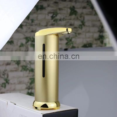 Wholesale Touch Free Hands Touchless Stainless Steel Double Automatic Sensor Liquid Soap Dispenser with batteries