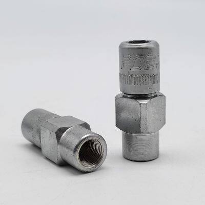 Hand galvanized four-claw hose coupling 1/8 bsp grease coupler