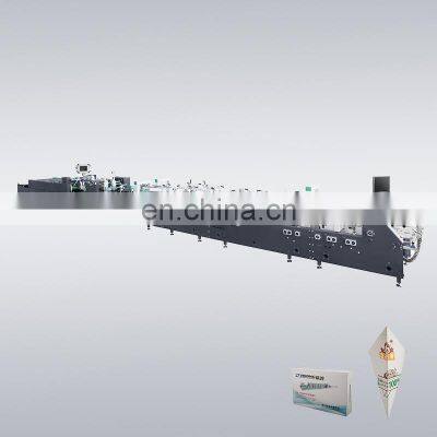 Automatic Cardboard Fruit Pizza Paper Packing Box Folding Gluing  Making Machine