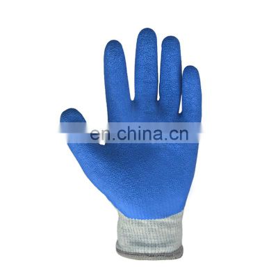 Work Industrial Protective Gloves Gloves coated with palm pattern latex gloves 10G PolyCotton