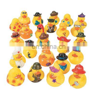 2021 Wholesale Easter Halloween Rubber Little Small Duck Baby Shower Water Bath Toy for child toddler