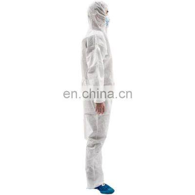 SMMS White Coverall Disposable Personal Protection Coveralls Suit