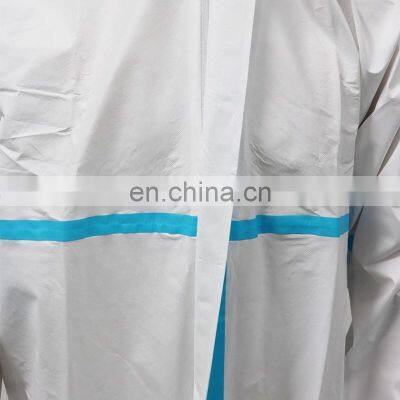 Type4 5 6 SF Micro-porous Heat Sealing Taped Disposable Coverall for Body Protection photo-4