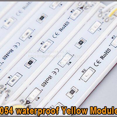 12V LED Advertising Texsign Module SMD 5054 3-chips LED Module for Lettere Signage Yellow Color CE ROHS photo-3